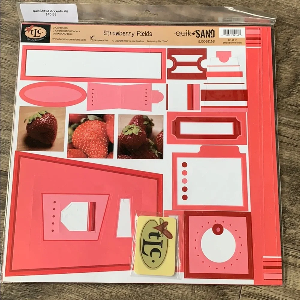 3 NEW Scrapbooking Kits Family School Strawberry